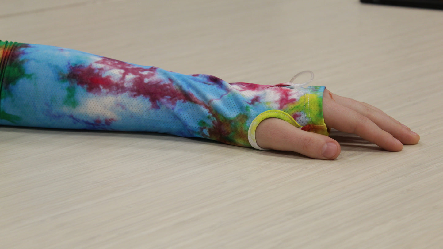 Tie-Dye IV Cover (2 Pack): Stylish Chemo-Friendly Medical Device Cover