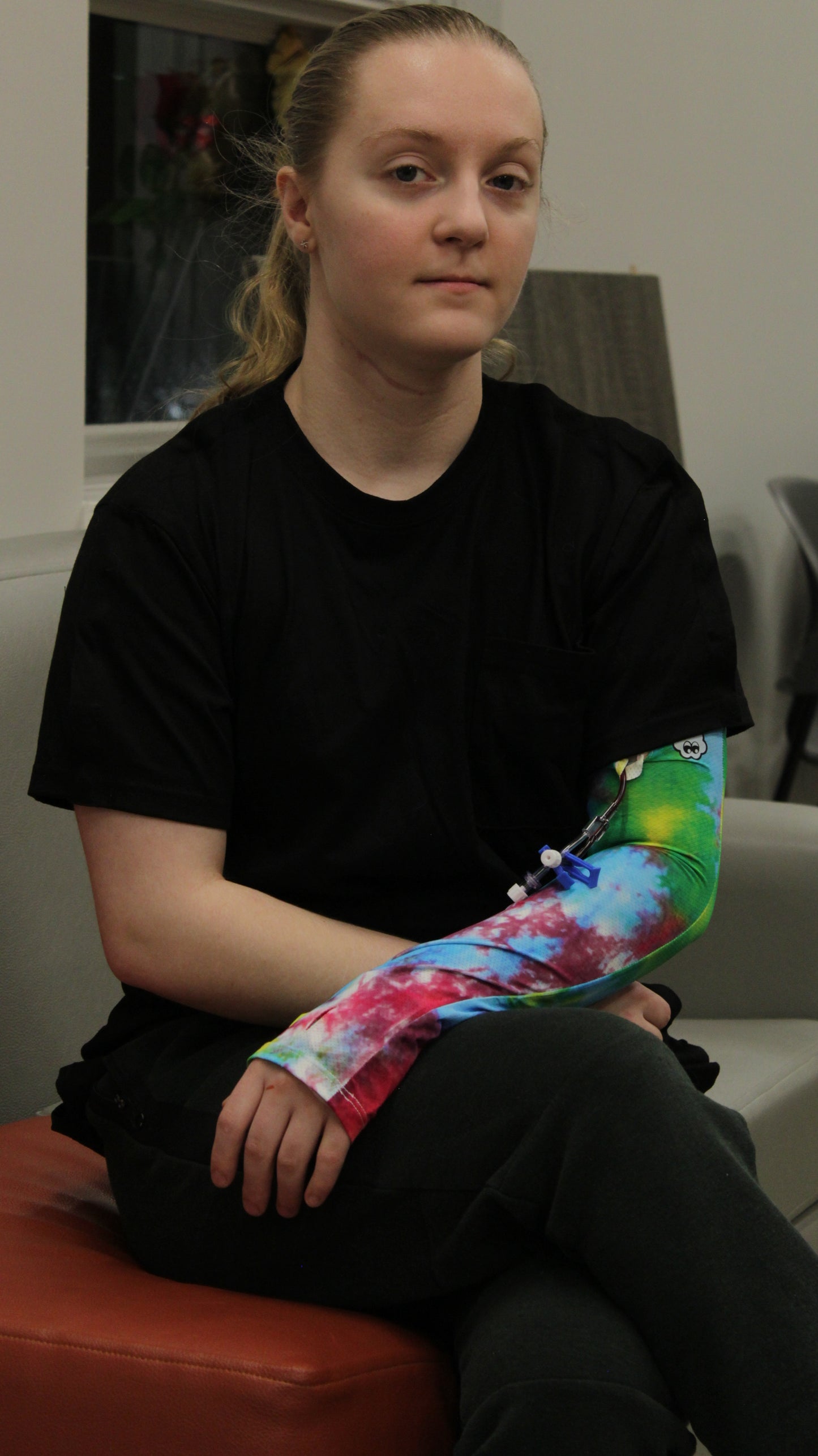 Tie-Dye IV Cover (2 Pack): Stylish Chemo-Friendly Medical Device Cover