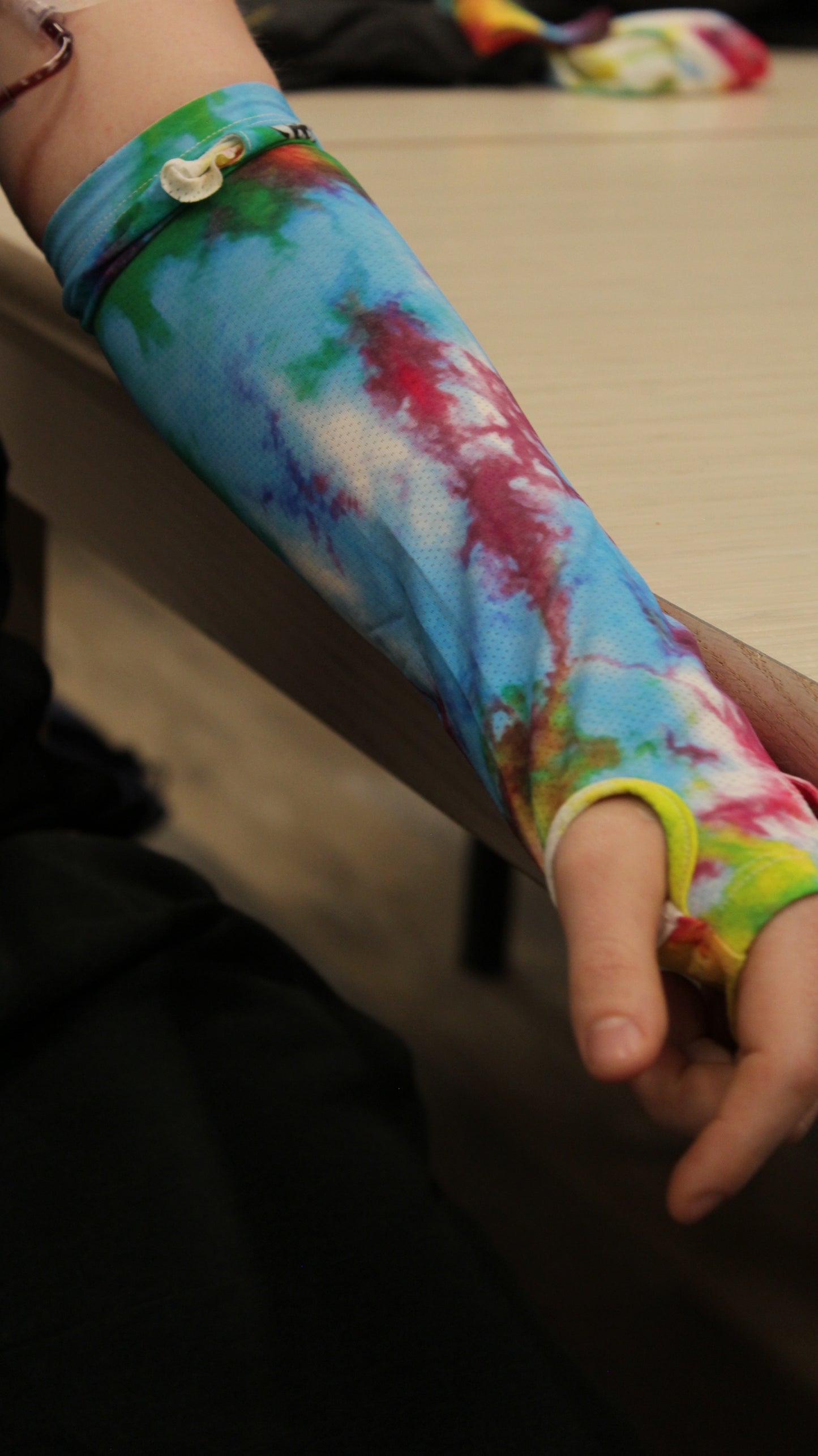 Tie-Dye IV Cover (2 Pack): Stylish Chemo-Friendly Medical Device Cover
