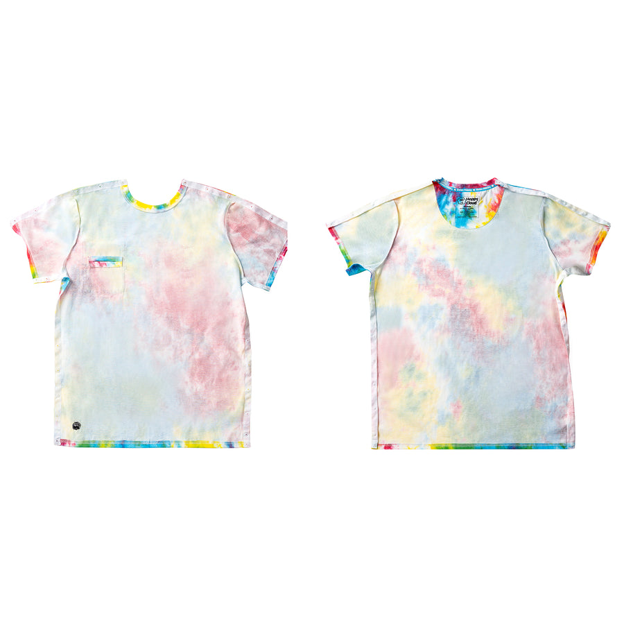 Adaptive Tie-Dye T-Shirt for Easy Dressing - Happy Cloud