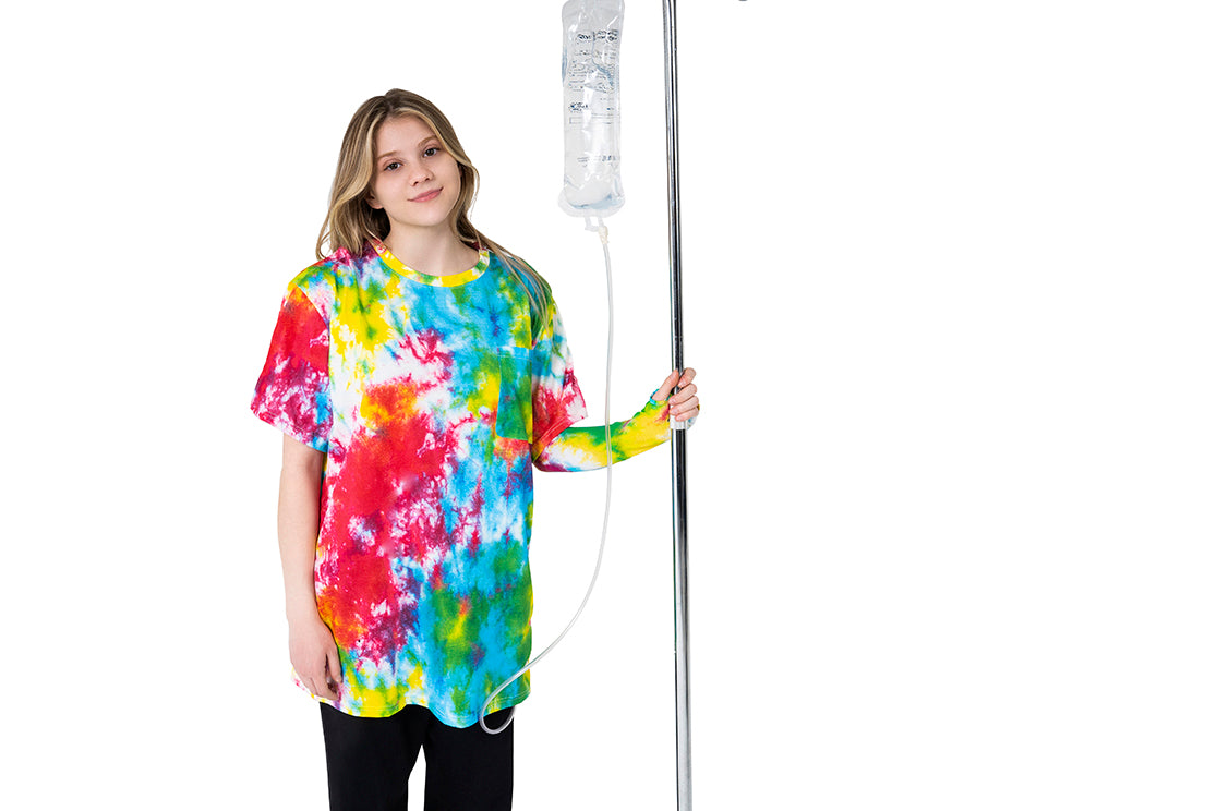 Adaptive Tie-Dye T-Shirt – Easy Access for Post-Surgery, Chemotherapy & Hospice Care