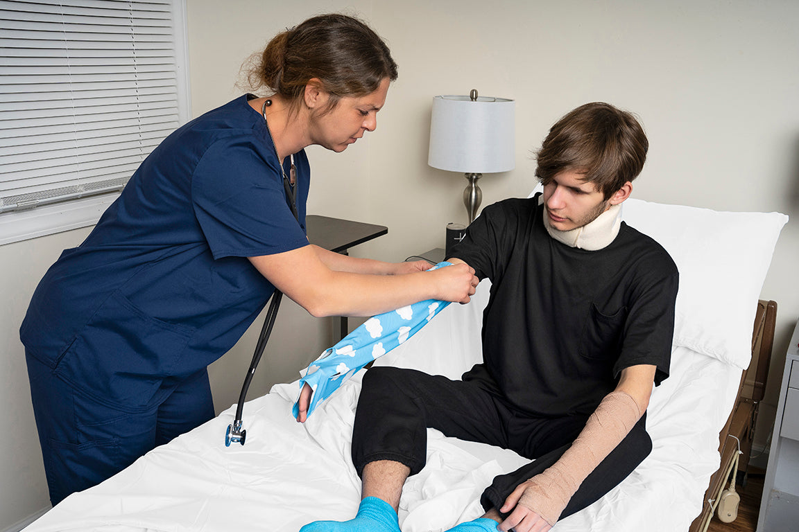 Tie-Dye IV Cover (2 Pack): Stylish Chemo-Friendly Medical Device Cover