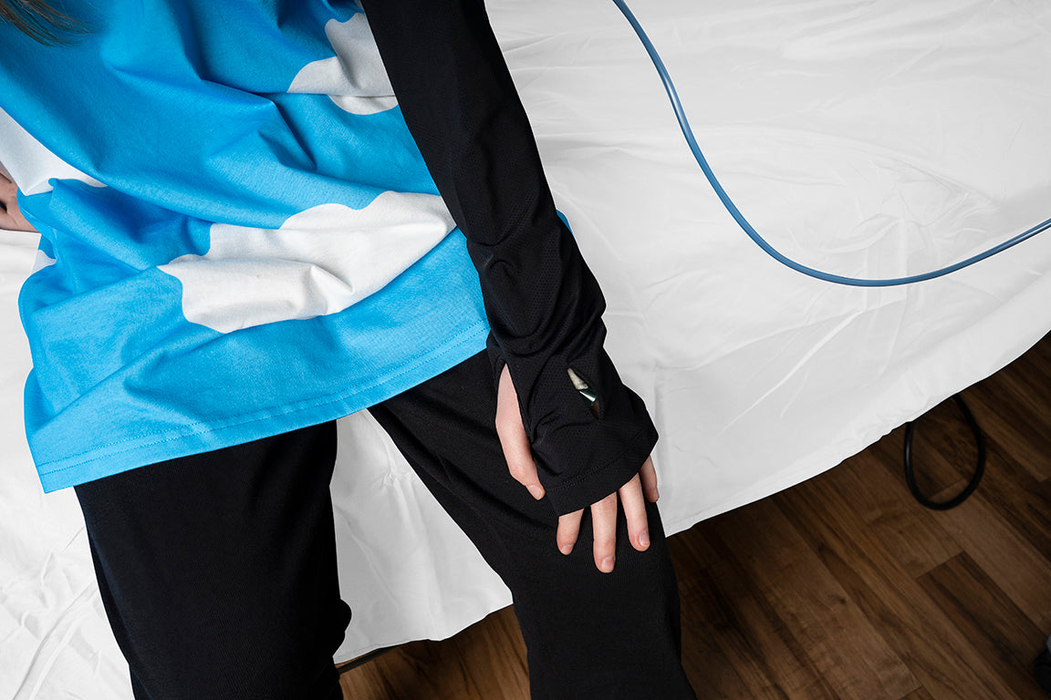Black IV Cover (2 Pack): Stylish Chemo-Friendly Medical Device Cover