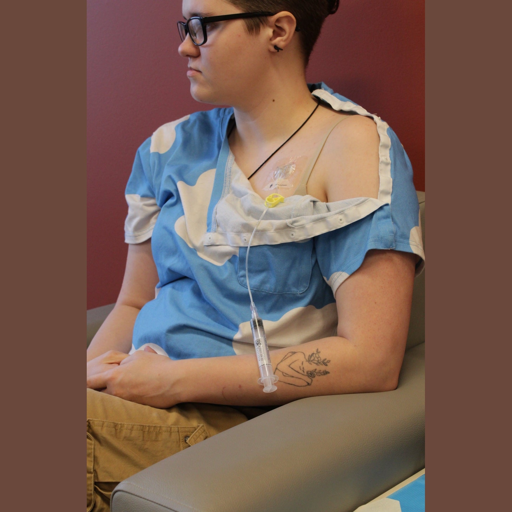 Adaptive T-Shirt Blue Clouds