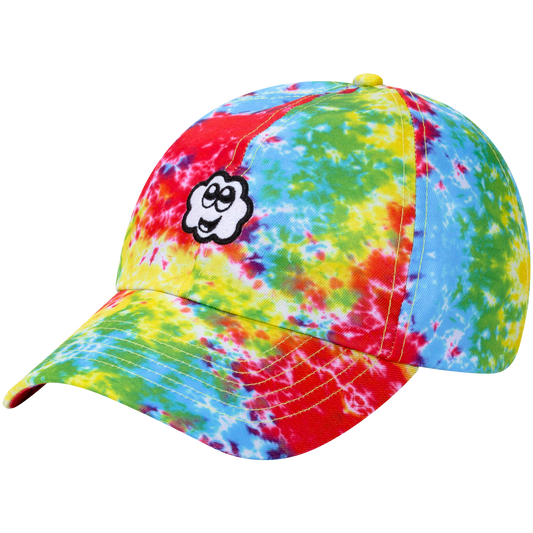 Tie-Dye Cloud Logo Dads Hat - Festival-Ready Fashion